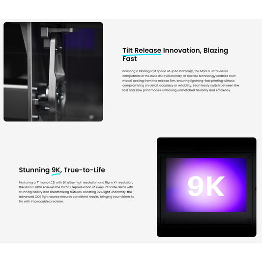 Elegoo Mars 5 Ultra with AI Camera - Ultra fast mSLA Resin 3D Printer