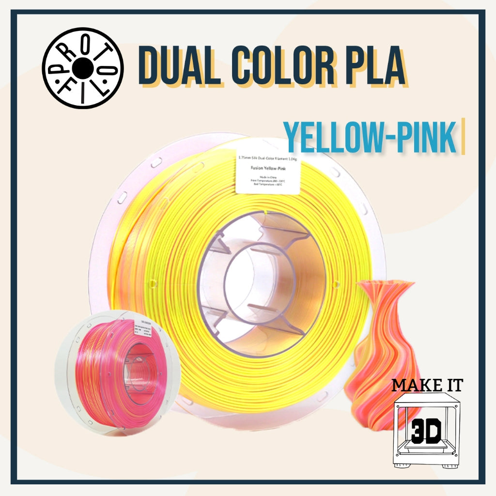 ProtoFil 1kg Tri-Color PLA and Dual Color PLA 3D Printer Filament 1.75mm