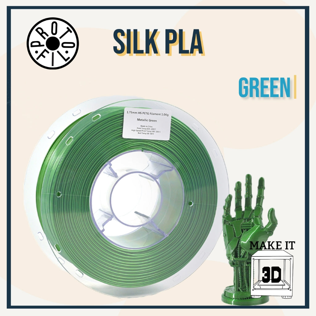 ProtoFil 1kg Silk PLA 3D Printer Filament 1.75mm for 3D Printing