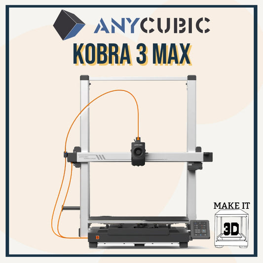 Anycubic Kobra 3 Max Combo large format FDM multi color 3D printer with built-in filament dryer