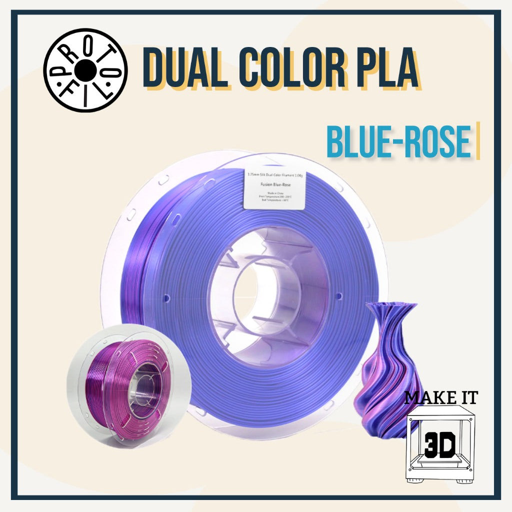 ProtoFil 1kg Tri-Color PLA and Dual Color PLA 3D Printer Filament 1.75mm