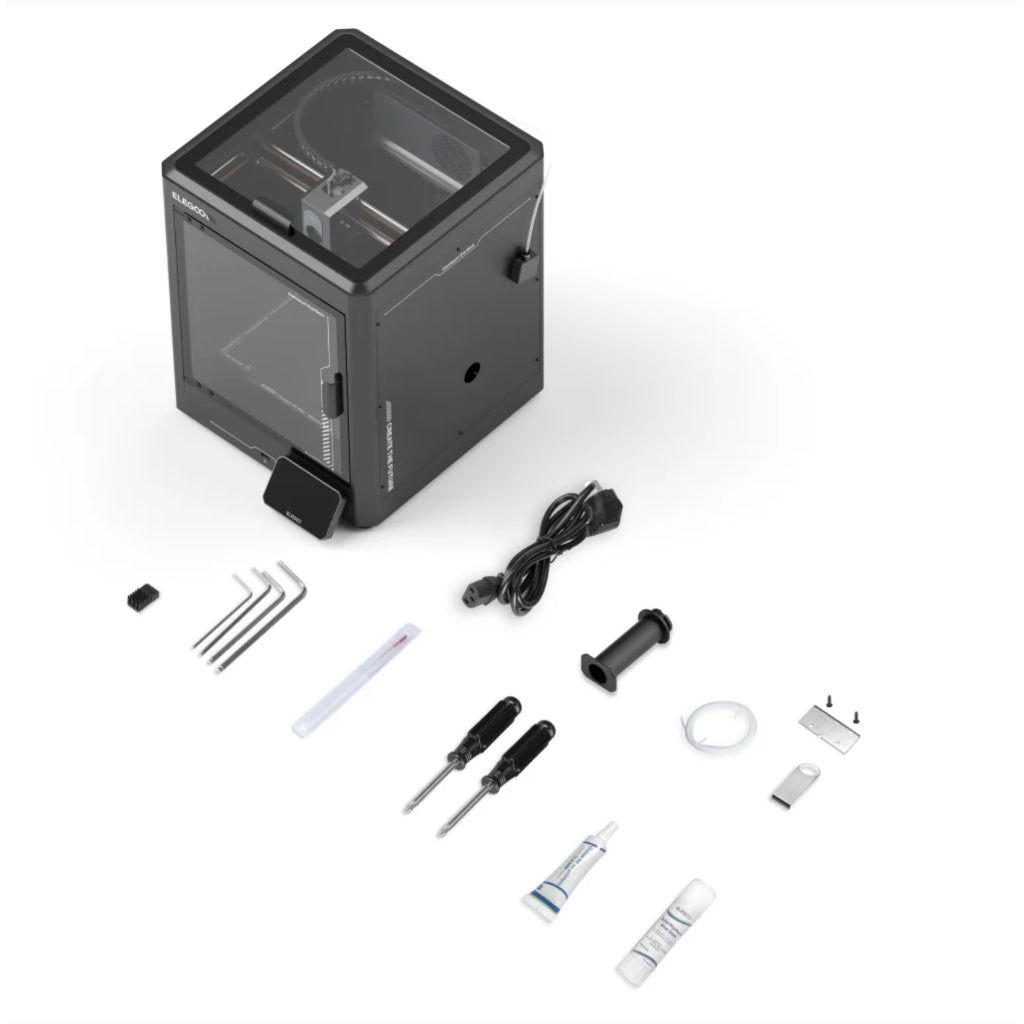 ELEGOO Centauri Carbon FDM 3D Printer fully enclosed coreXY w/ upgraded light bar and AMS port